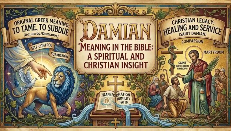 Damian Meaning in the Bible: A Spiritual and Christian Insight