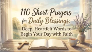 110 Short Prayers for Daily Blessings: Deep, Heartfelt Words to Begin Your Day with Faith