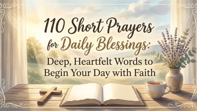 110 Short Prayers for Daily Blessings: Deep, Heartfelt Words to Begin Your Day with Faith
