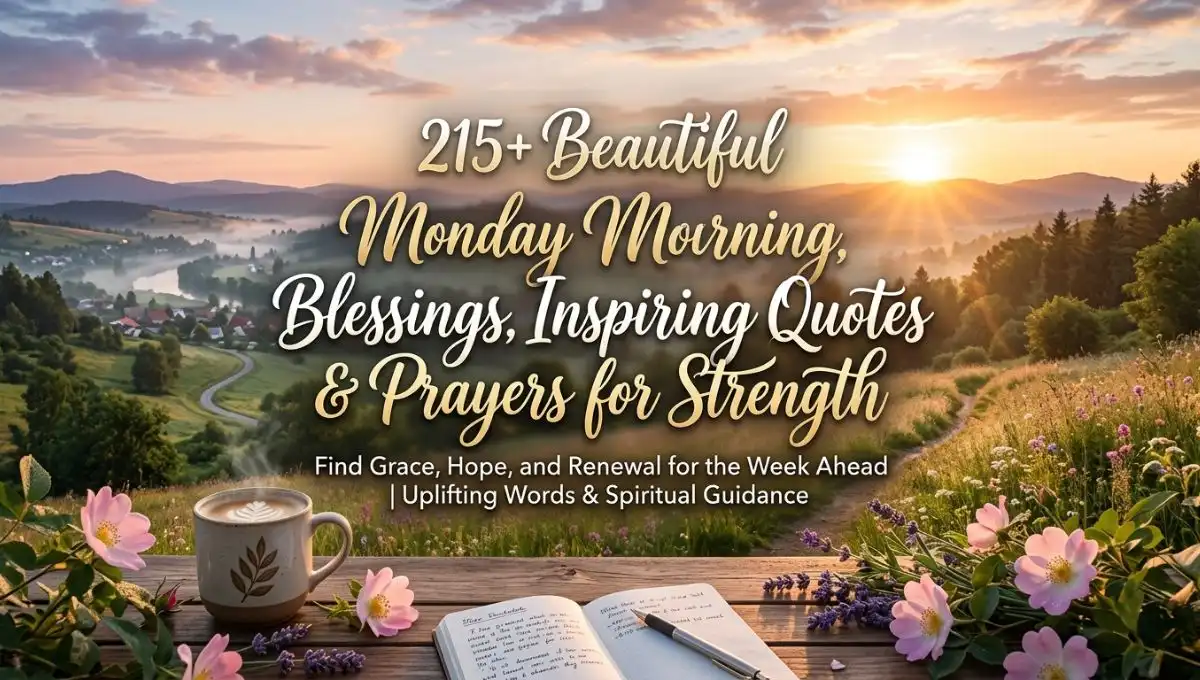 215+ Beautiful Monday Morning Blessings, Inspiring Quotes & Prayers for Strength