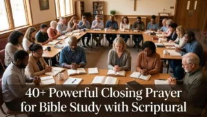 40+ Powerful Closing Prayer for Bible Study with Scriptural