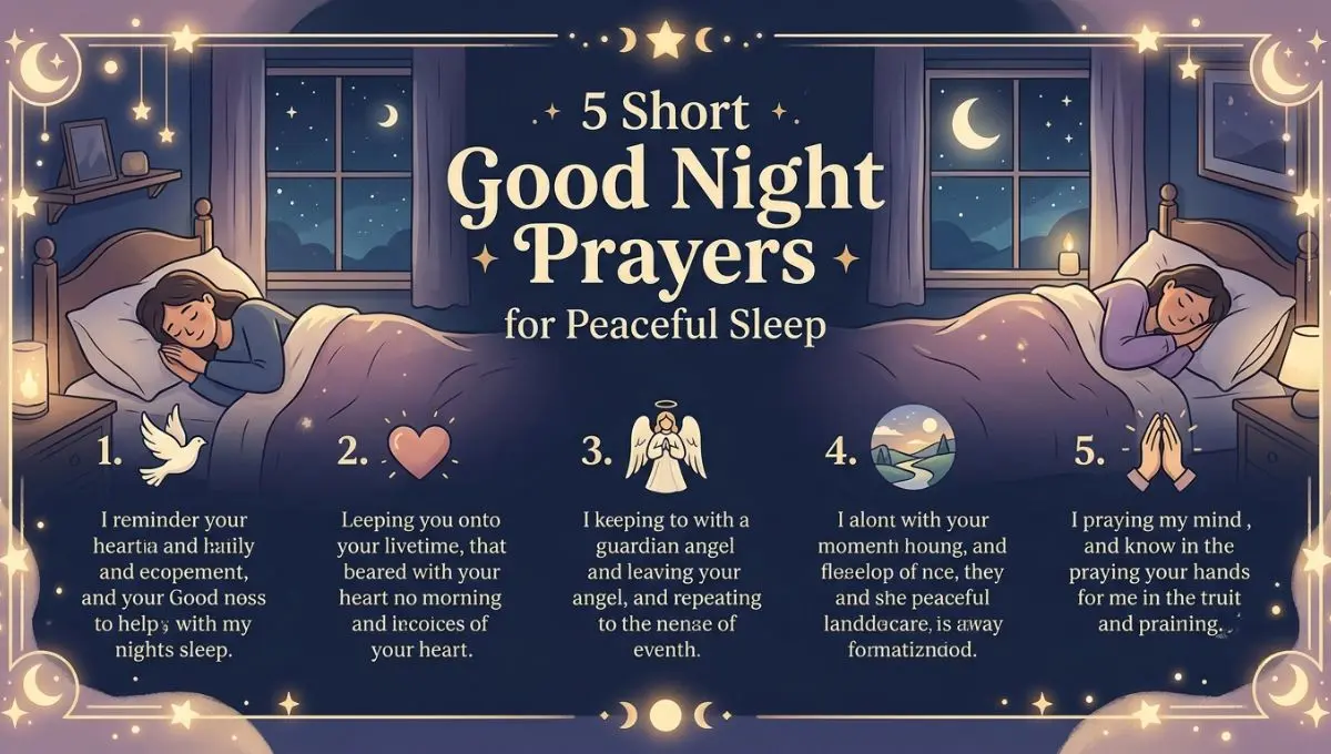 5 Short Good Night Prayers for Peaceful Sleep