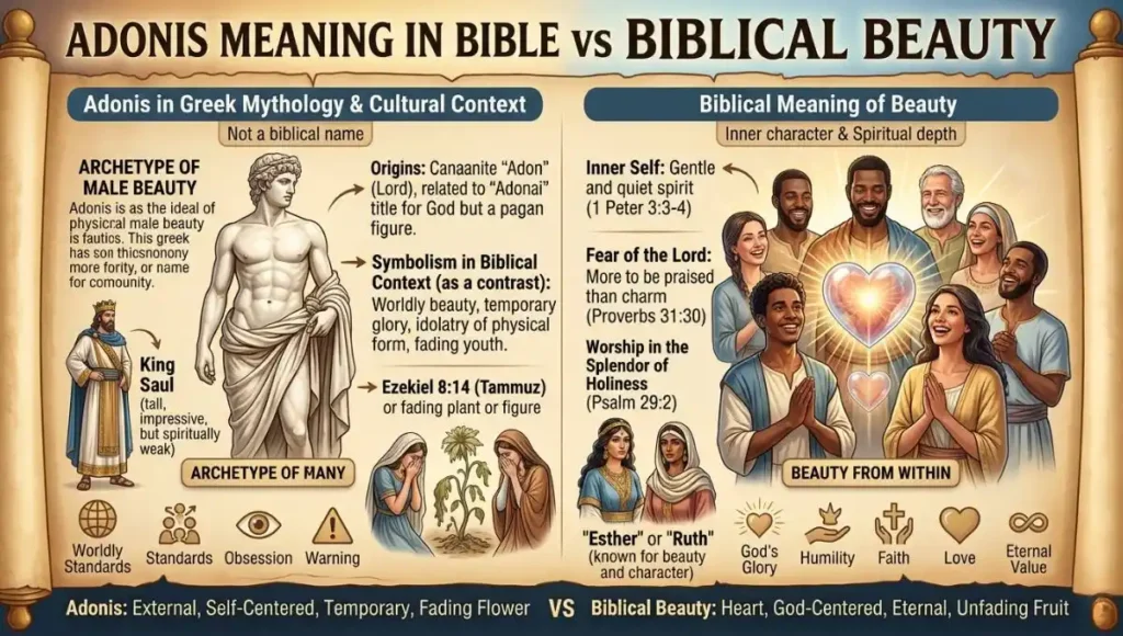 Adonis Meaning in Bible vs Biblical Beauty