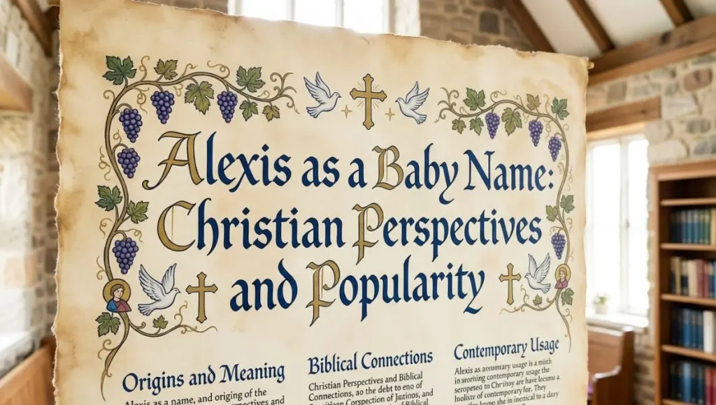 Alexis as a Baby Name: Christian Perspectives and Popularity