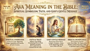 Ava Meaning in the Bible: Spiritual Symbolism, Faith, and God's Gentle Message
