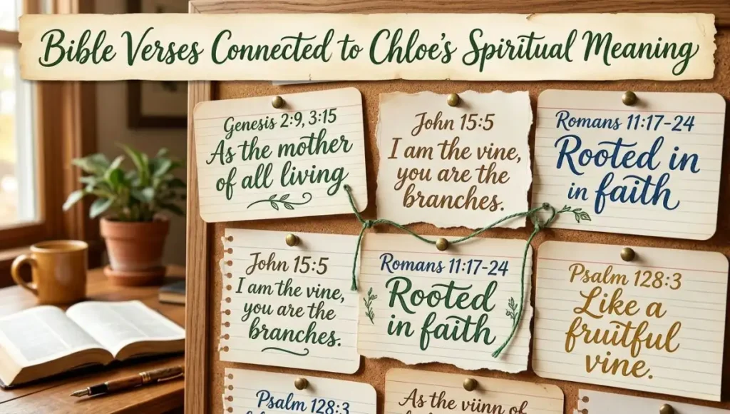 Bible Verses Connected to Chloe's Spiritual Meaning