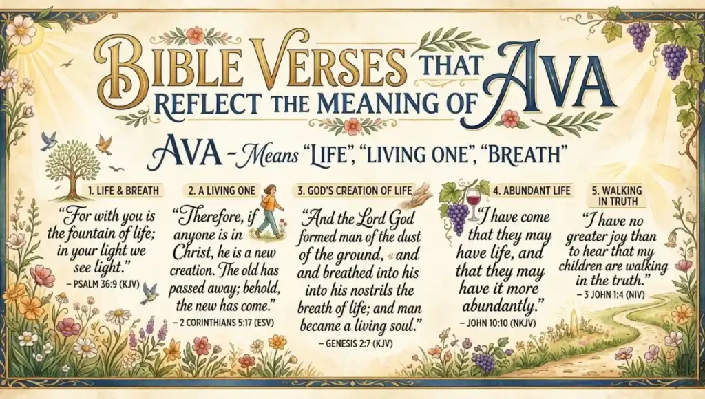 Bible Verses That Reflect the Meaning of Ava