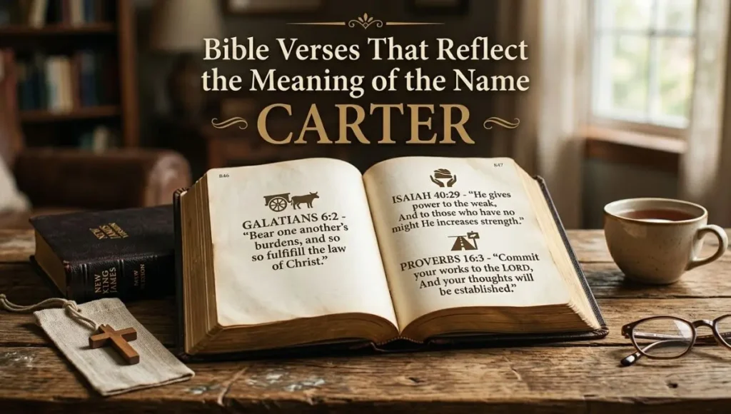 Bible Verses That Reflect the Meaning of the Name Carter