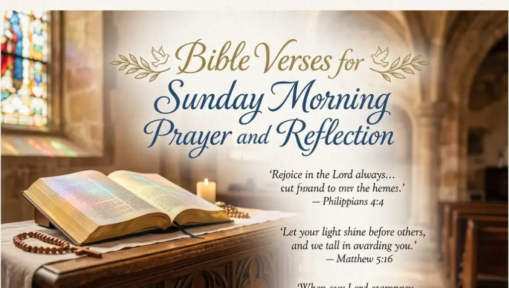 Bible Verses for Sunday Morning Prayer and Reflection