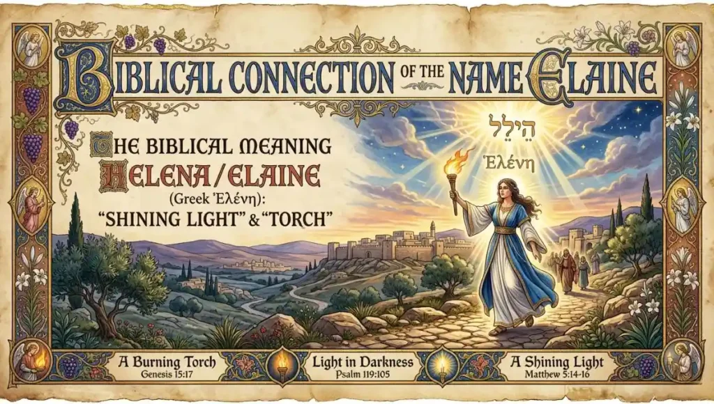 Biblical Connection of the Name Elaine