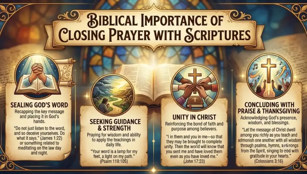 Biblical Importance of Closing Prayer With Scriptures