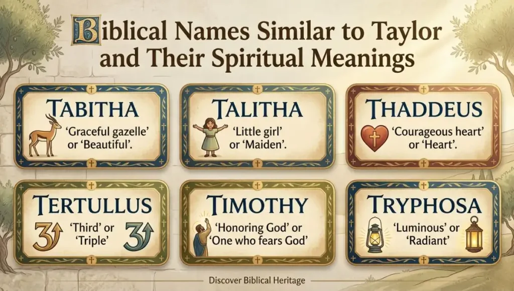 Biblical Names Similar to Taylor and Their Spiritual Meanings