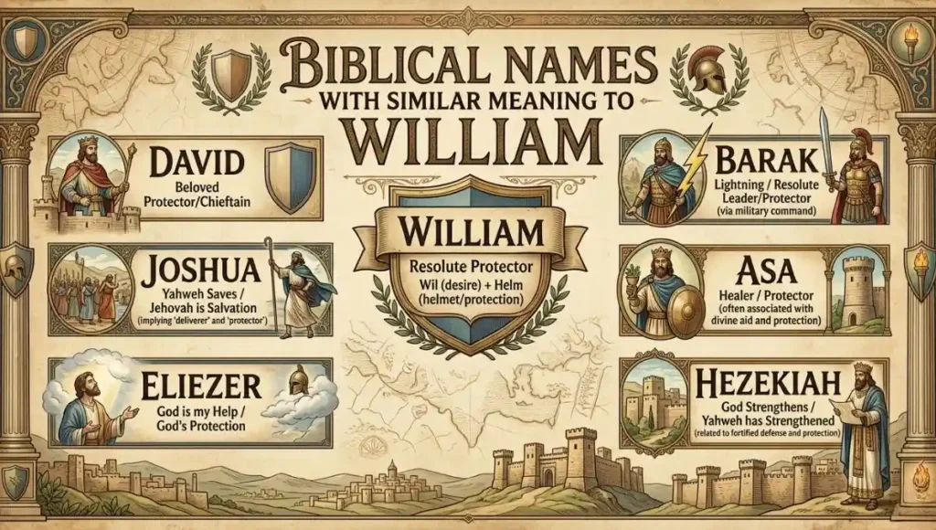 Biblical Names with Similar Meaning to William