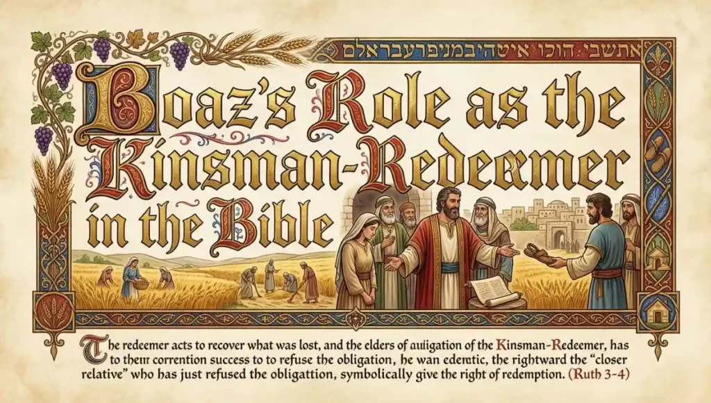 Boaz's Role as the Kinsman-Redeemer in the Bible
