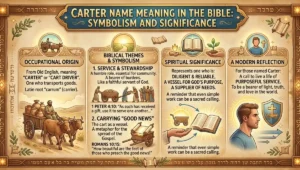 Carter Name Meaning in the Bible: Symbolism and Significance