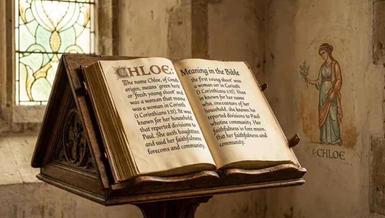 Chloe Meaning in Bible