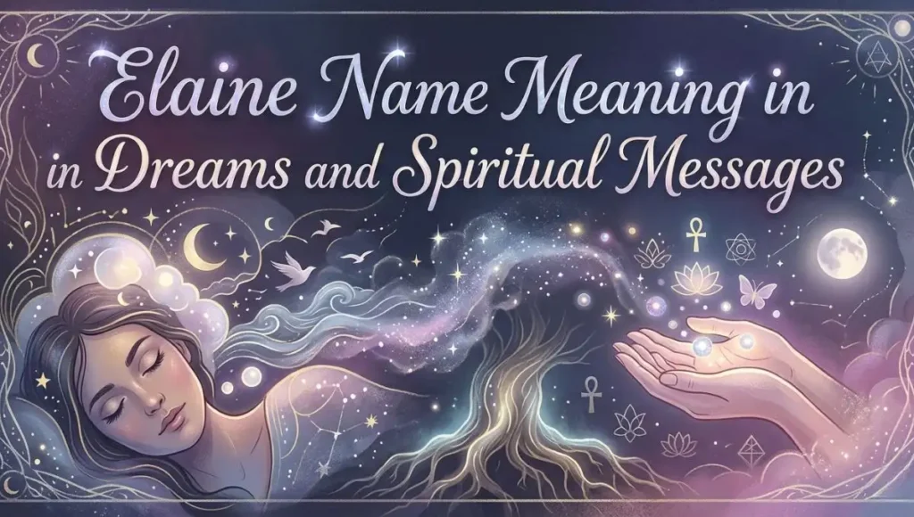Elaine Name Meaning in Dreams and Spiritual Messages