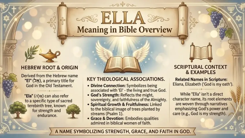Table: Ella Meaning in Bible Overview