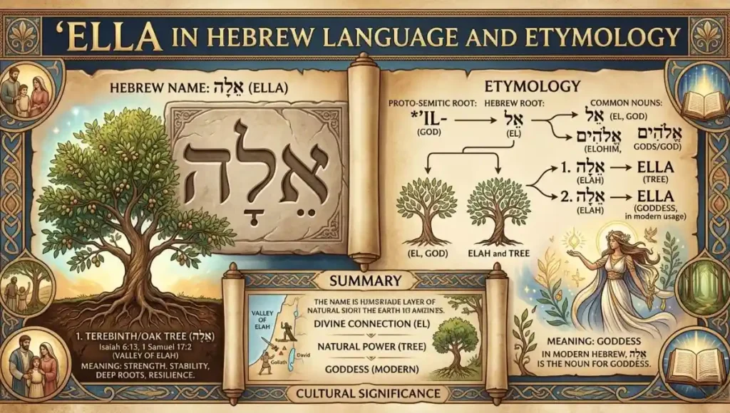 Ella in Hebrew Language and Etymology
