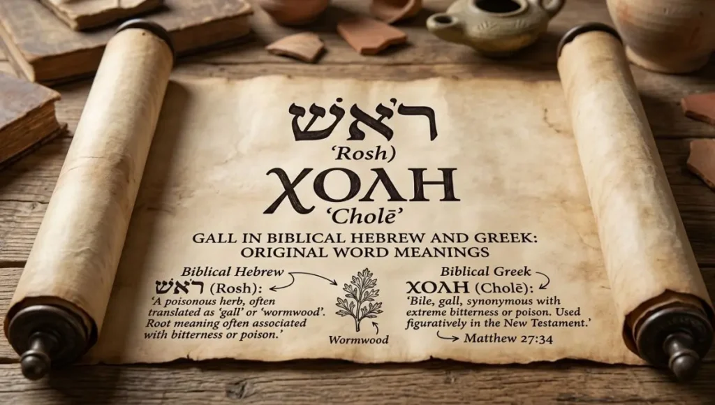 Gall in Biblical Hebrew and Greek: Original Word Meanings