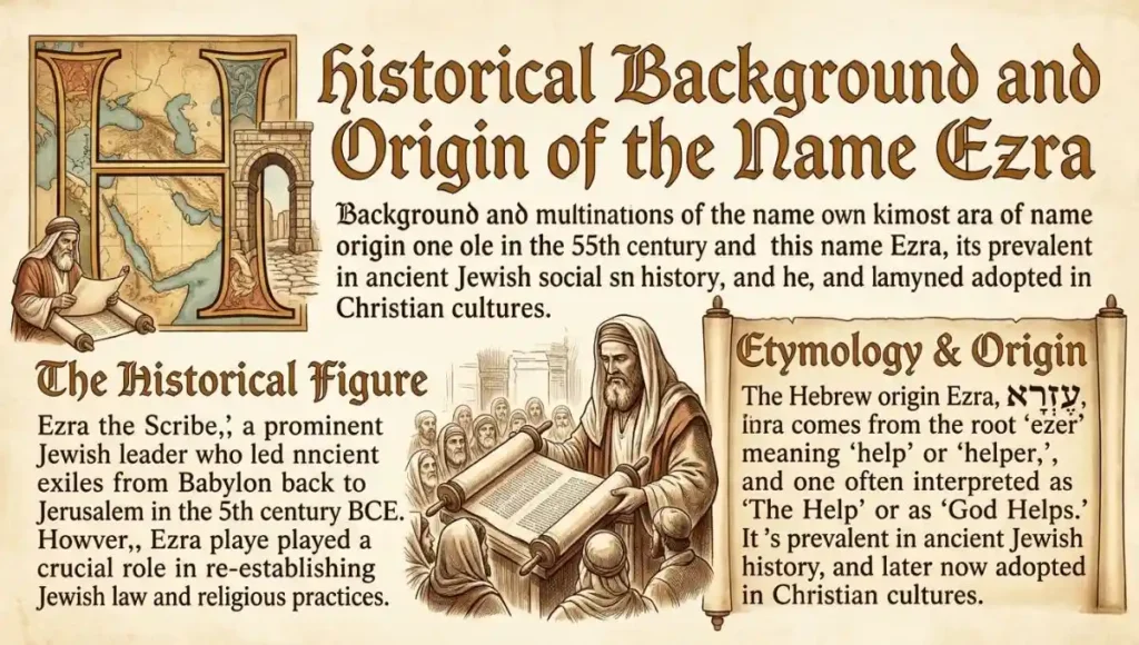 Historical Background and Origin of the Ezra Name Meaning Bible