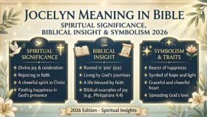 Jocelyn Meaning in Bible: Spiritual Significance, Biblical Insight & Symbolism 2026