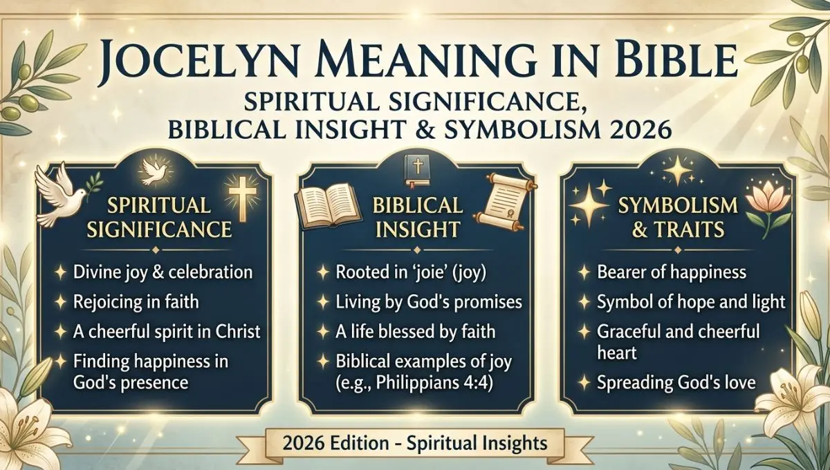 Jocelyn Meaning in Bible: Spiritual Significance, Biblical Insight & Symbolism 2026