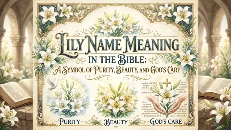 Lily Name Meaning in the Bible: A Symbol of Purity, Beauty, and God's Care