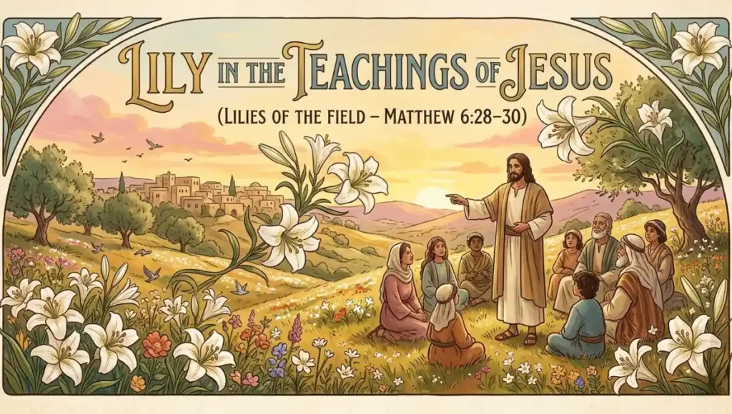 Lily in the Teachings of Jesus (Lilies of the Field – Matthew 6:28–30)