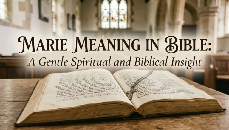 Marie Meaning in Bible: A Gentle Spiritual and Biblical Insight