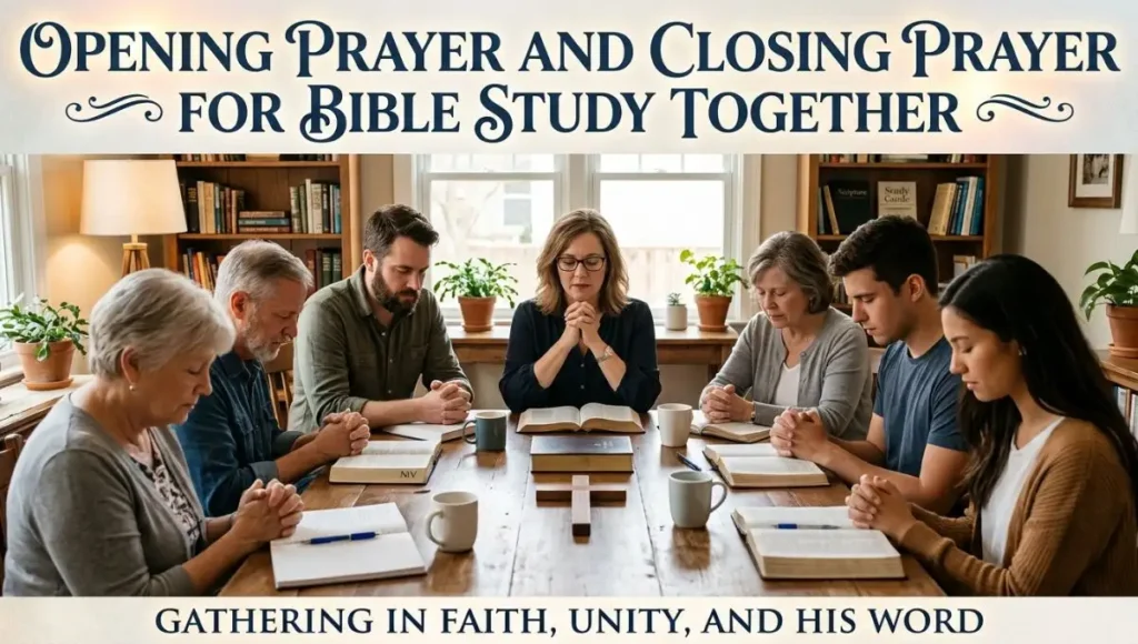Opening Prayer and Closing Prayer for Bible Study Together