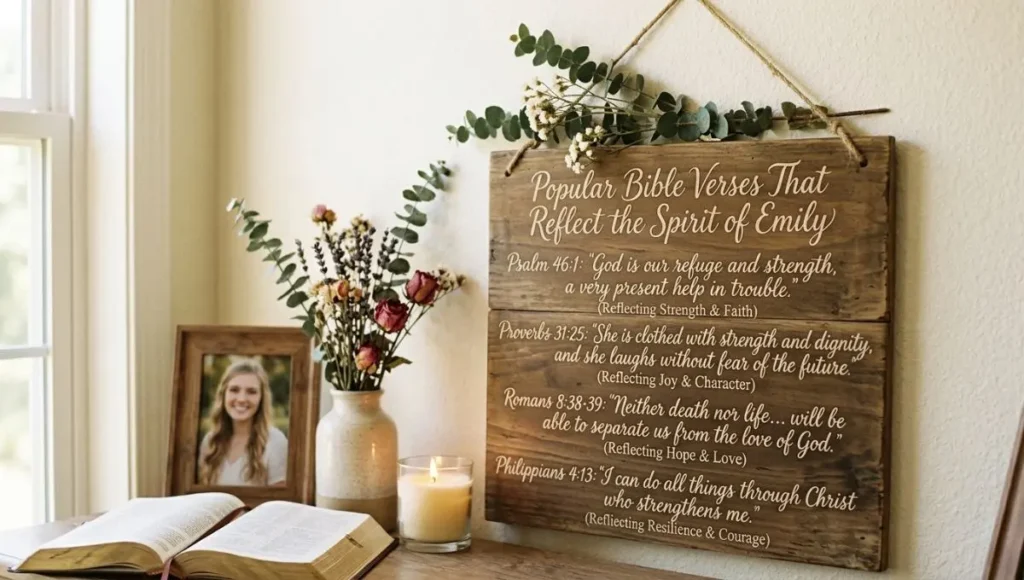Popular Bible Verses That Reflect the Spirit of Emily