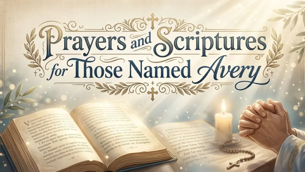 Prayers and Scriptures for Those Named Avery