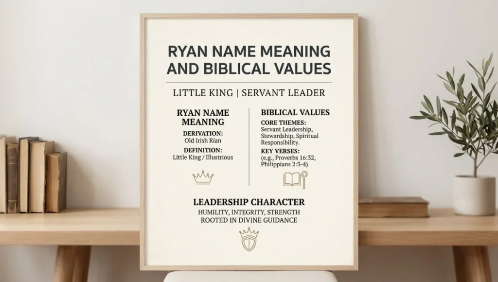 Ryan Name Meaning and Biblical Values