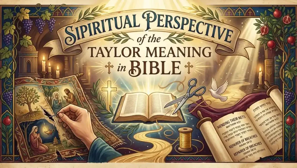 Spiritual Perspective of the Taylor Meaning in Bible