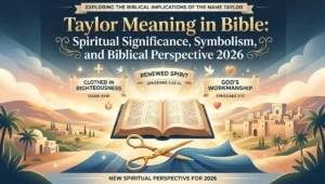 Taylor Meaning in Bible: Spiritual Significance, Symbolism, and Biblical Perspective 2026