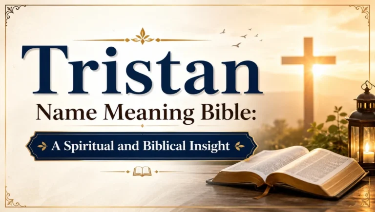 Tristan Name Meaning Bible: A Spiritual and Biblical Insight