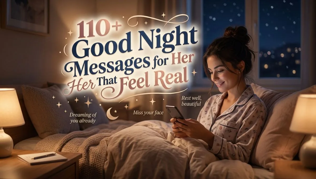 110+ Good Night Messages for Her That Feel Real
