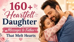 160+ Heartfelt Daughter Messages to Father That Melt Hearts