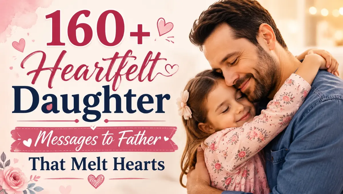 160+ Heartfelt Daughter Messages to Father That Melt Hearts