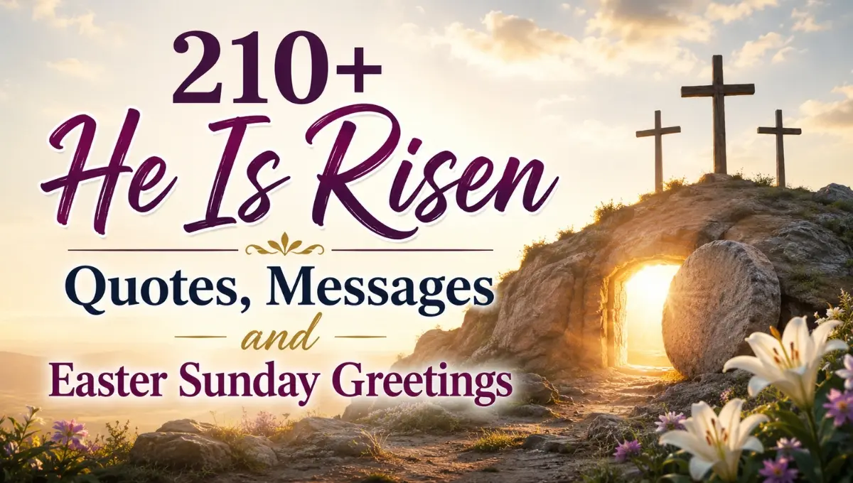 210+ He Is Risen Quotes, Messages and Easter Sunday Greetings