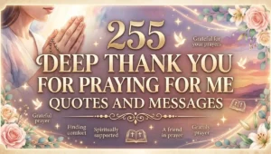 255 Deep Thank You For Praying For Me Quotes And Messages