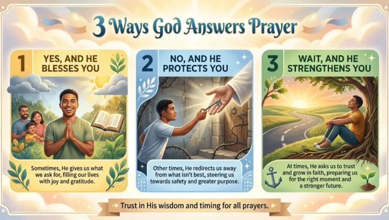 3 Ways God Answers Prayer