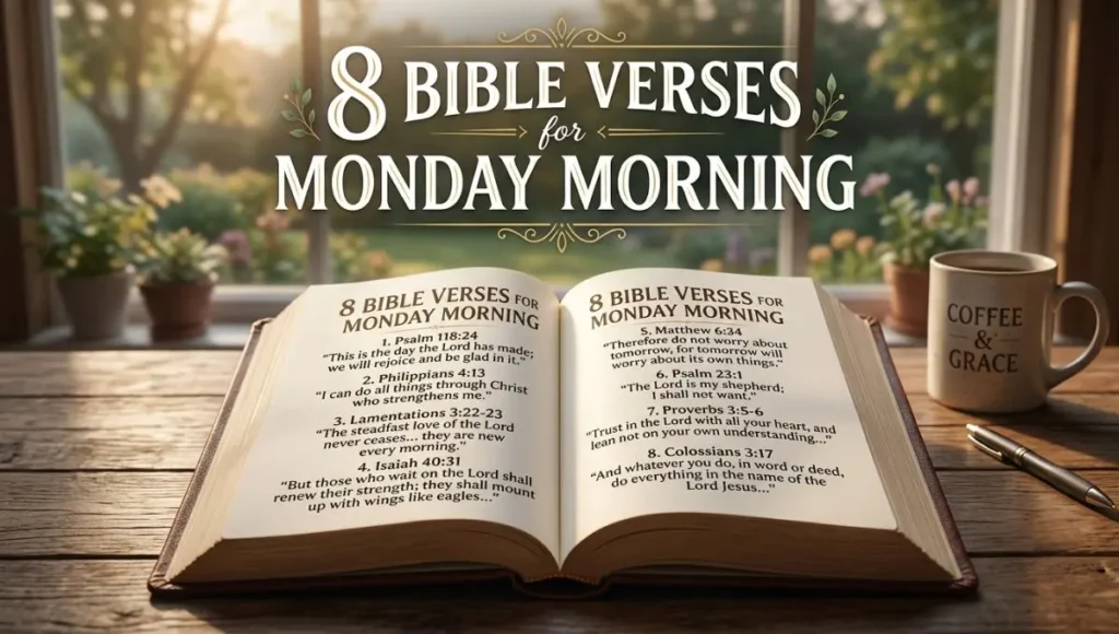 8 Bible Verses for Monday Morning