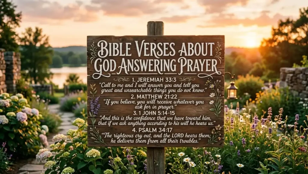 Bible Verses About God Answering Prayer