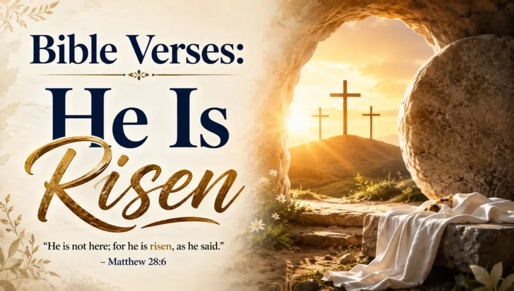 Bible Verses: He Is Risen