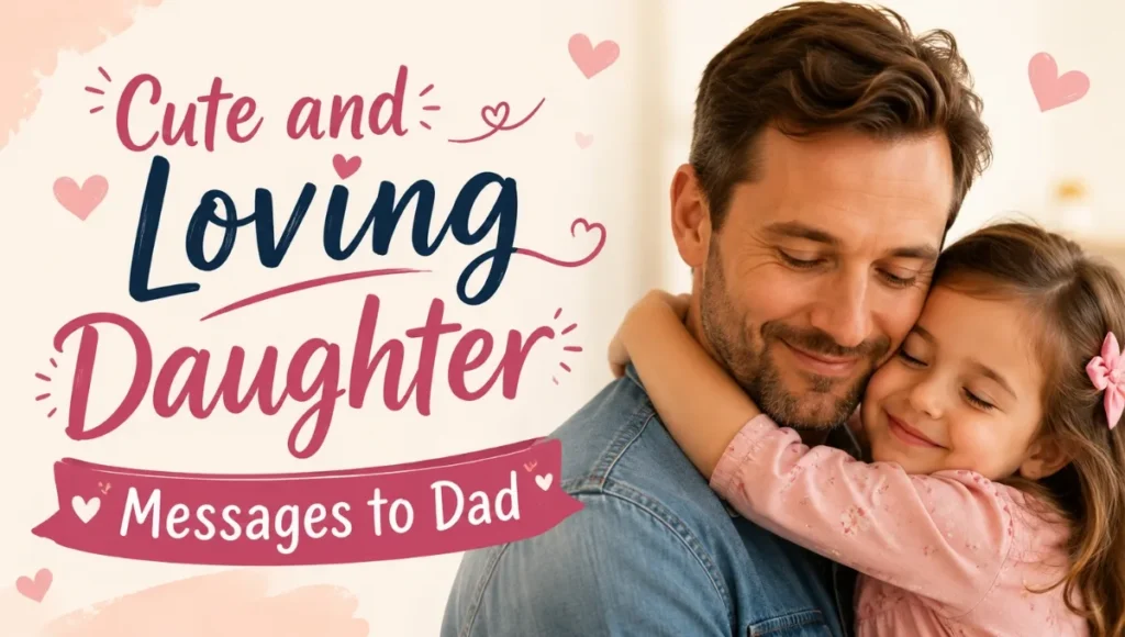 Cute and Loving Daughter Messages to Dad
