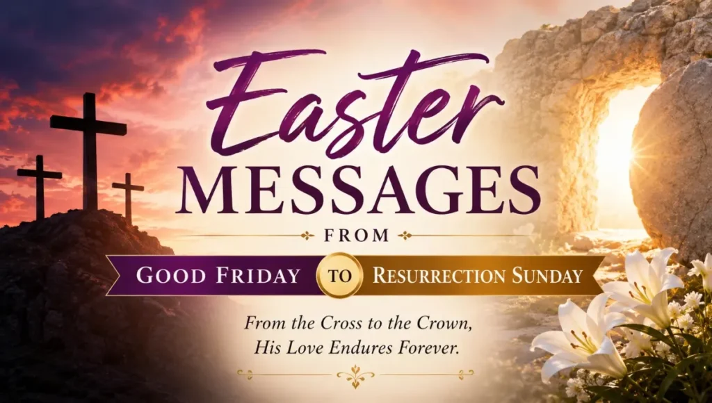 Easter Messages from Good Friday to Resurrection Sunday