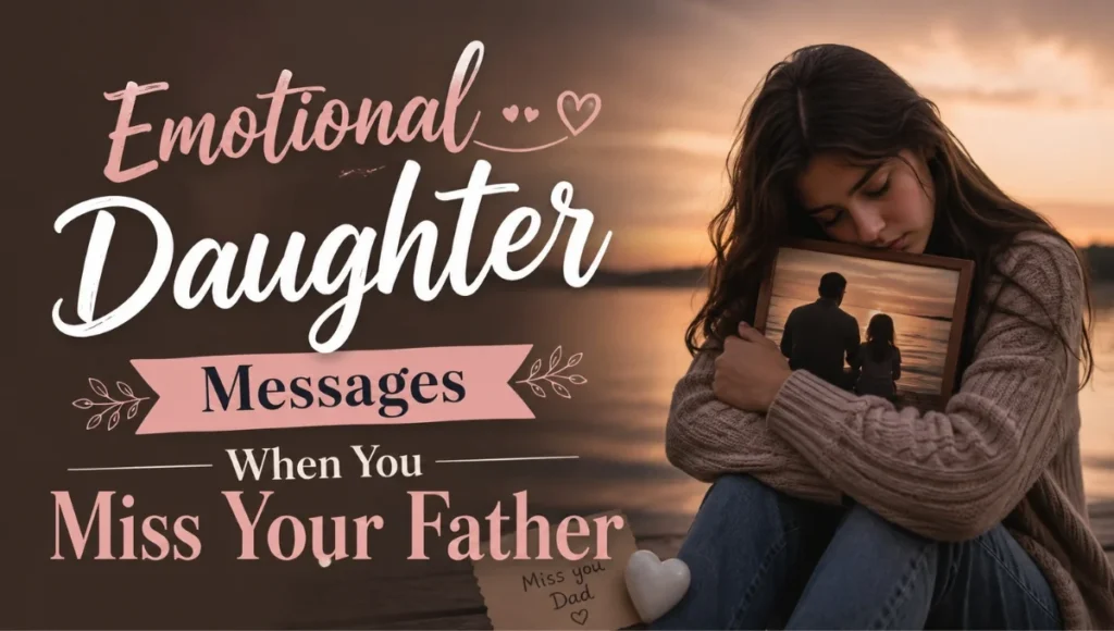 Emotional Daughter Messages When You Miss Your Father