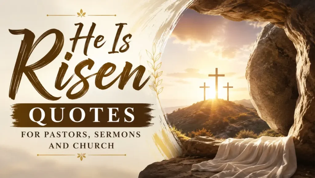 He Is Risen Quotes for Pastors, Sermons and Church